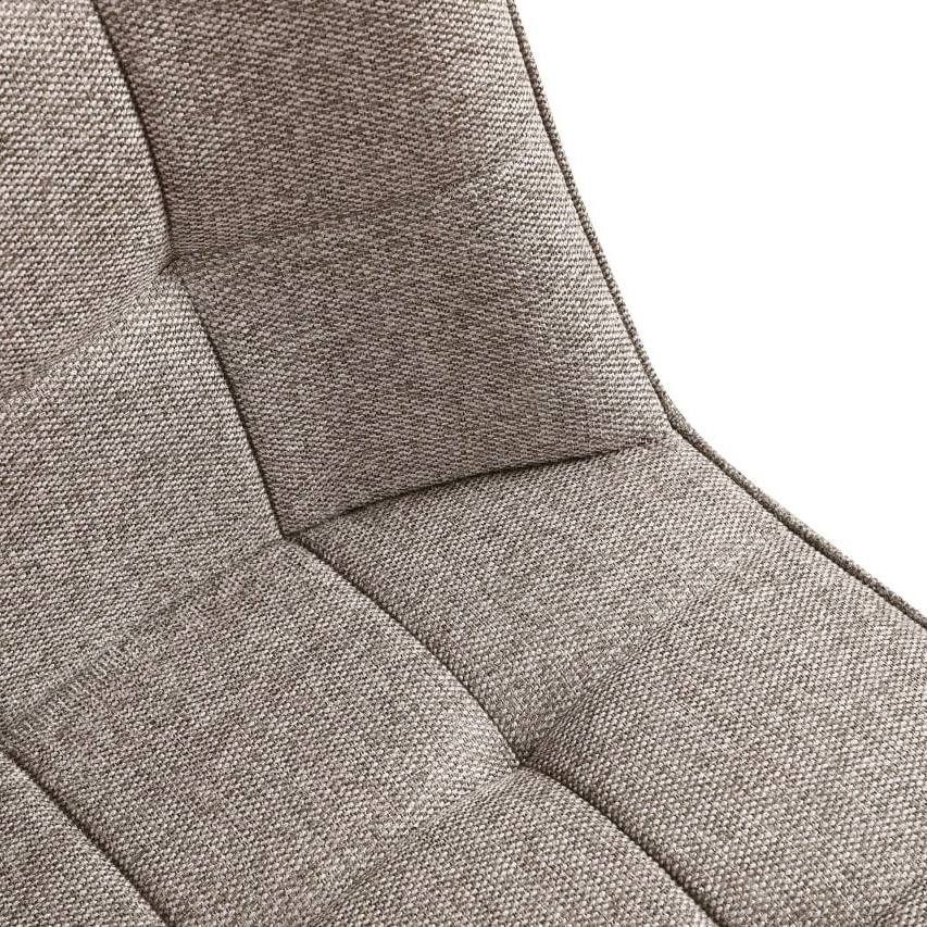 Kėdė SUN, pilkai ruda (taupe), rogožka 4