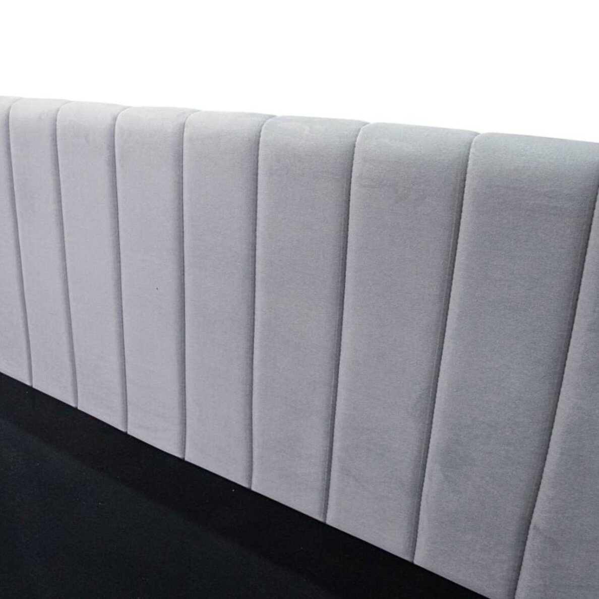 Lova su patalynės dėže OLVIA 90x200 cm, šviesiai pilka, kairinė 5 Lova su patalynės dėže OLVIA 90x200 cm, šviesiai pilka, kairinė 5
