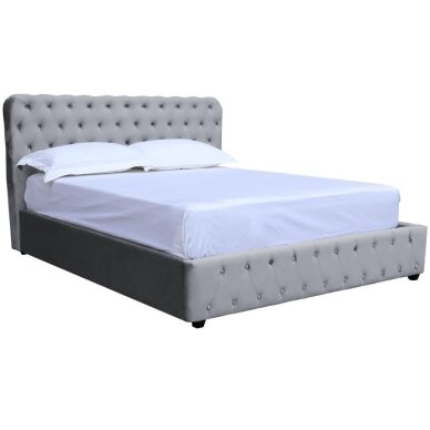 Lova su patalynės dėže BELINDA 140x200 cm, pilka Lova su patalynės dėže BELINDA 140x200 cm, pilka