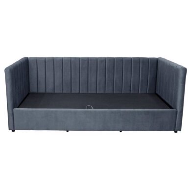 Lova su patalynės dėže CAMILA 90x200 cm, tamsiai pilka 2 Lova su patalynės dėže CAMILA 90x200 cm, tamsiai pilka 2