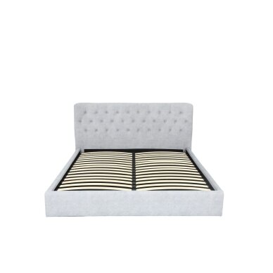Lova su patalynės dėže MONTANA 160x200 cm, šviesiai pilka 2