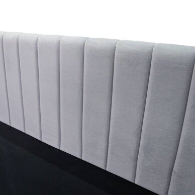 Lova su patalynės dėže OLVIA 90x200 cm, šviesiai pilka, kairinė 5 Lova su patalynės dėže OLVIA 90x200 cm, šviesiai pilka, kairinė 5