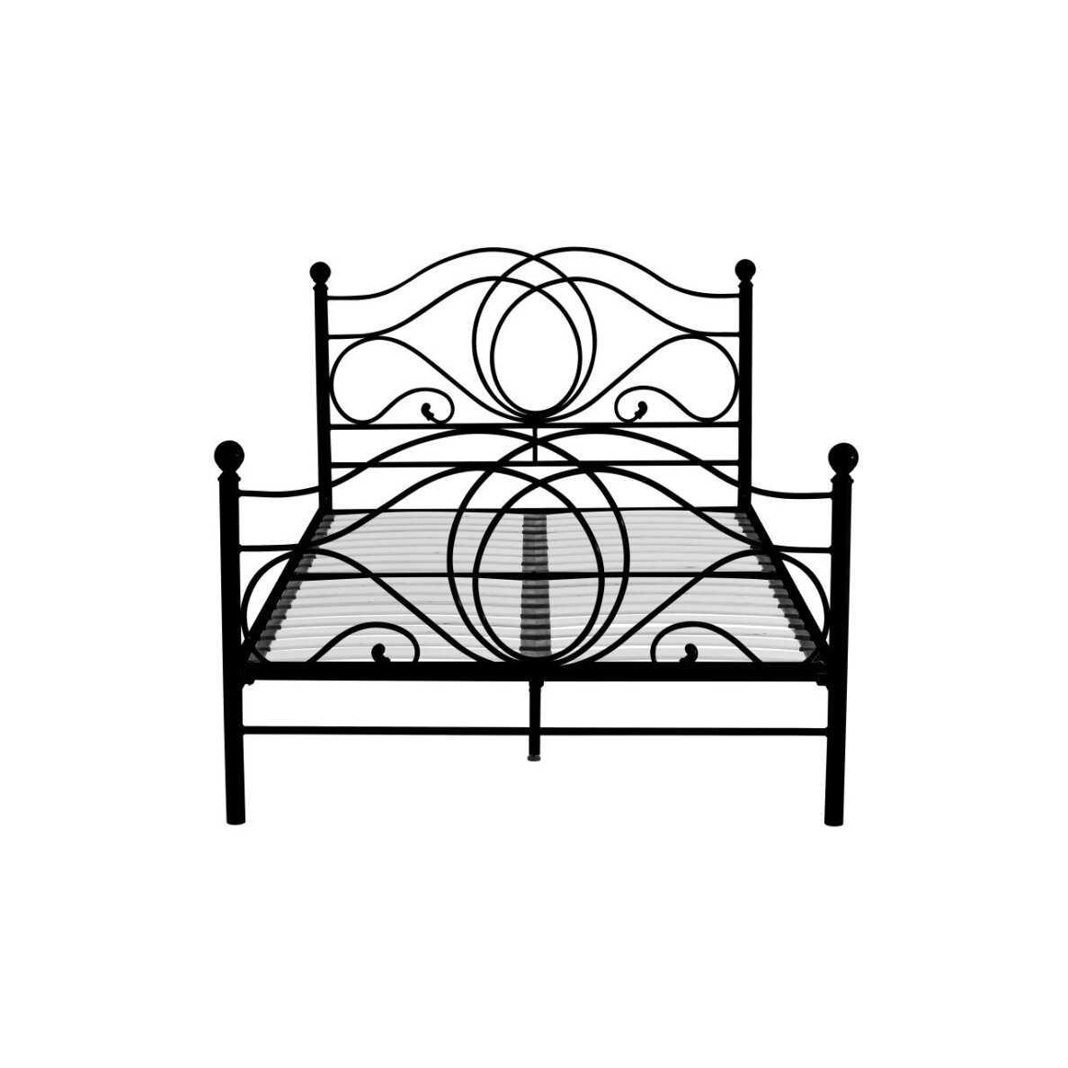 Metalinė lova 120x200 (juodi) 2 Metalinė lova 120x200 (juodi) 2