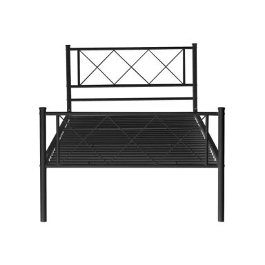 Metalinė lova 90x200 (juodi)