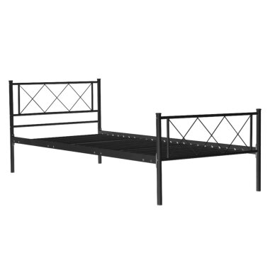 Metalinė lova 90x200 (juodi) Metalinė lova 90x200 (juodi)