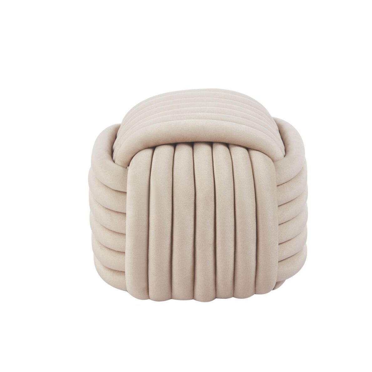 Pufas aksomas - Riviera 06 smėlinė 2
