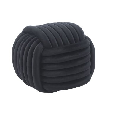 Pufas aksomas (juodas)