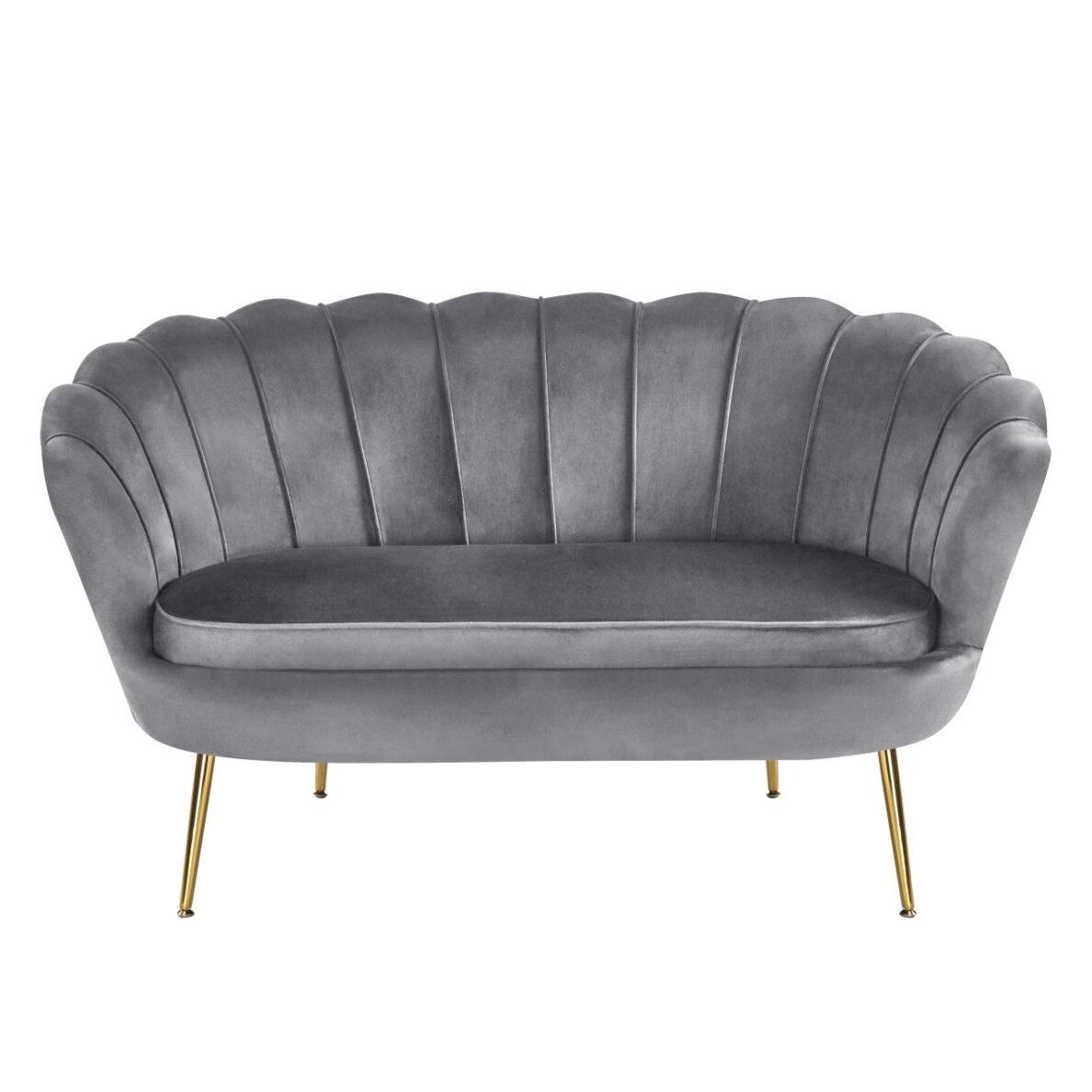 Sofa aksomas (G) - Riviera 91 pilka 1