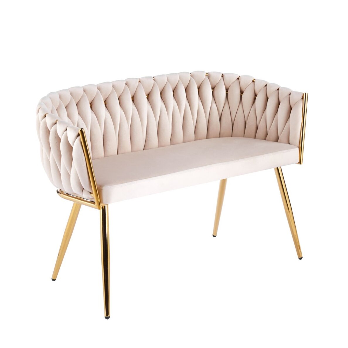 Sofa aksomas - Riviera 06 smėlinė Sofa aksomas - Riviera 06 smėlinė