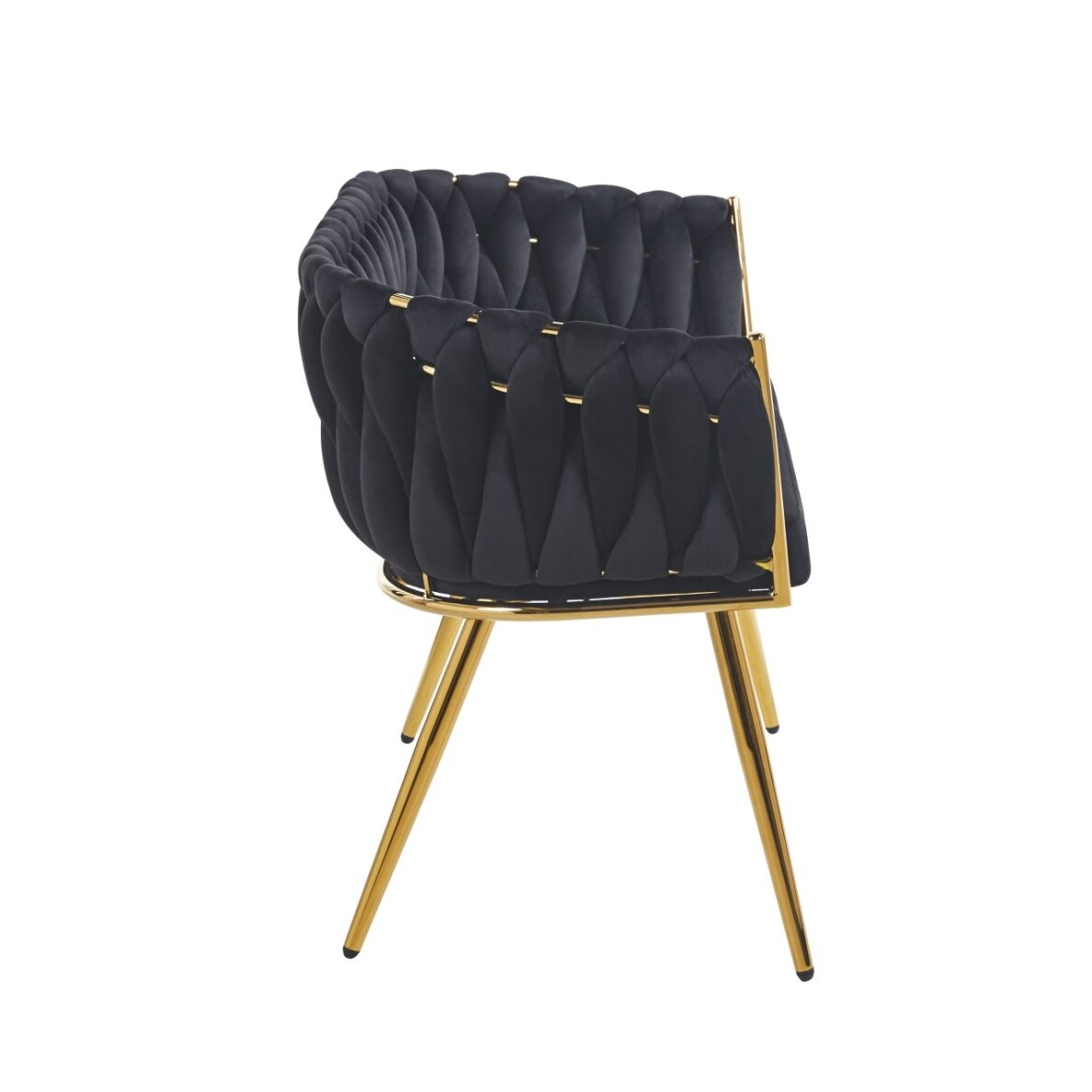 Sofa aksomas - Riviera 100 juoda 2