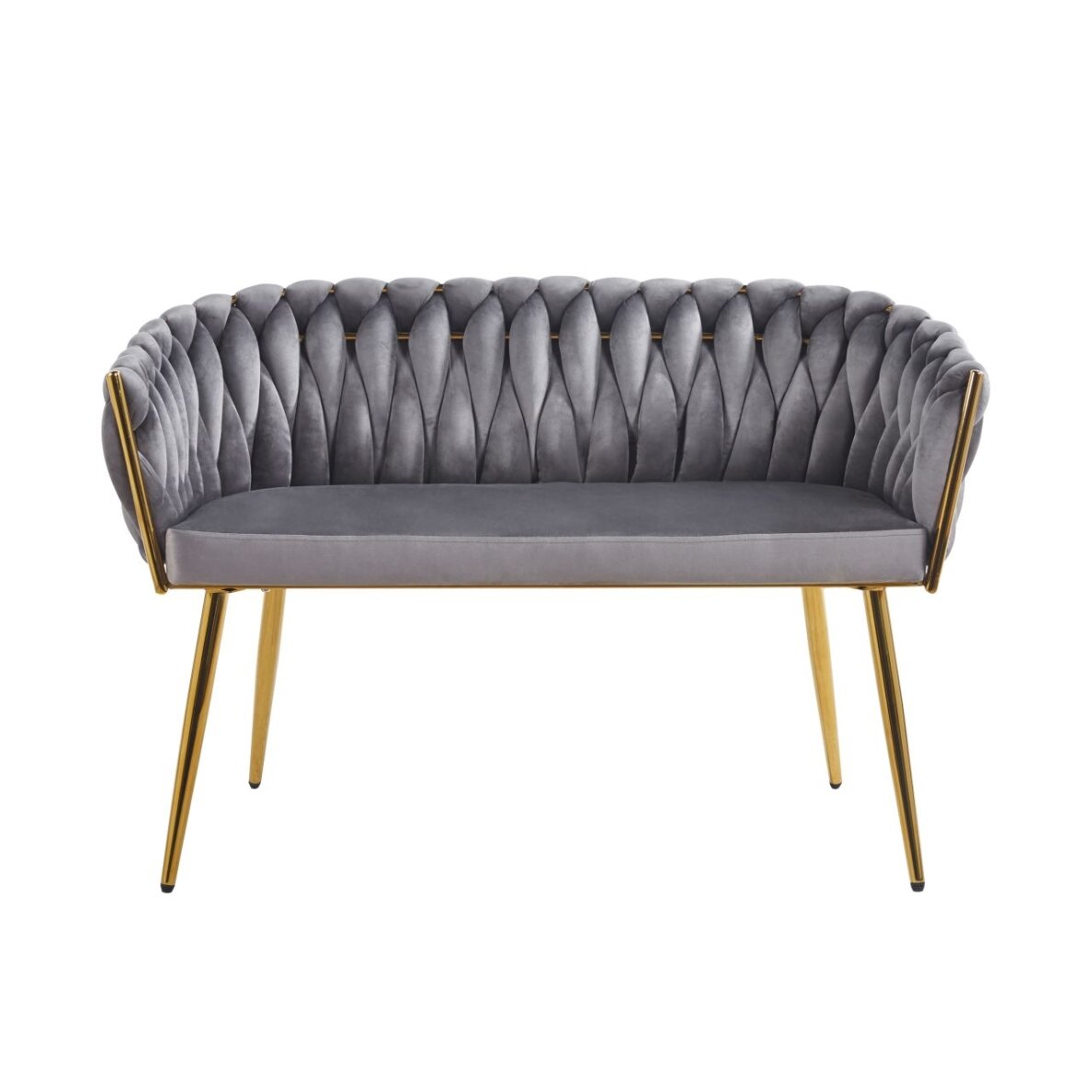 Sofa aksomas - Riviera 91 pilka 1