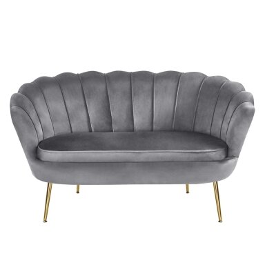 Sofa aksomas (G) - Riviera 91 pilka