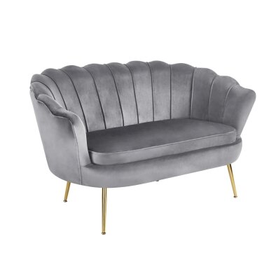 Sofa aksomas (G) - Riviera 91 pilka
