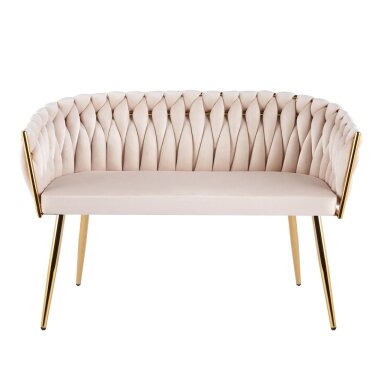 Sofa aksomas - Riviera 06 smėlinė