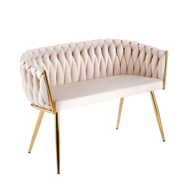 Sofa aksomas - Riviera 06 smėlinė