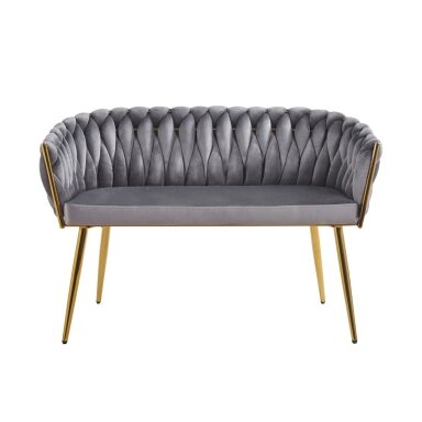 Sofa aksomas - Riviera 91 pilka