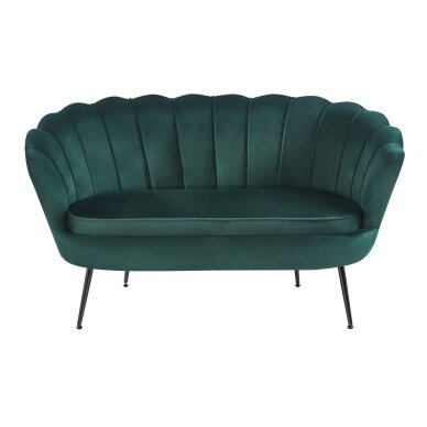 Sofa aksomas (B) - Riviera 38 žalia 2