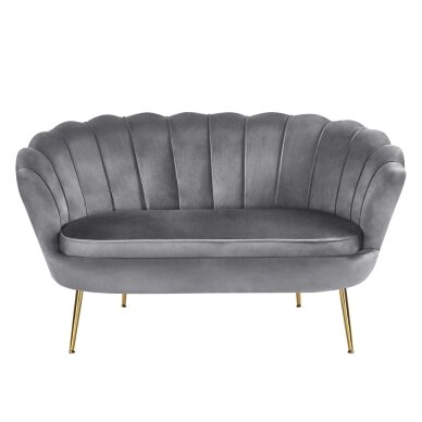 Sofa aksomas (G) - Riviera 91 pilka 1