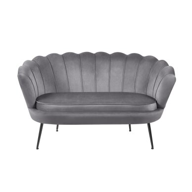 Sofa aksomas (pilka) /kojos juodi/ 1 Sofa aksomas (pilka) /kojos juodi/ 1