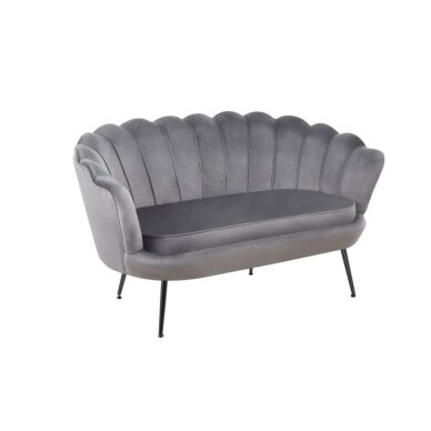 Sofa aksomas (pilka) /kojos juodi/ Sofa aksomas (pilka) /kojos juodi/