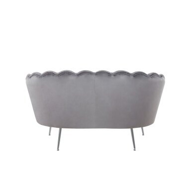 Sofa aksomas (pilka) /kojos sidabriniai/ 3 Sofa aksomas (pilka) /kojos sidabriniai/ 3