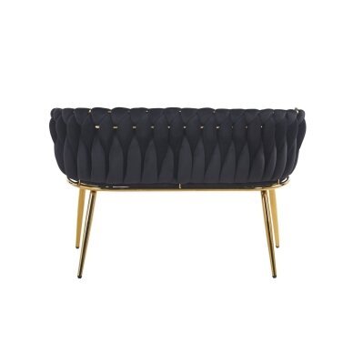 Sofa aksomas - Riviera 100 juoda 3