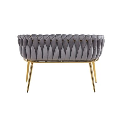 Sofa aksomas - Riviera 91 pilka 3