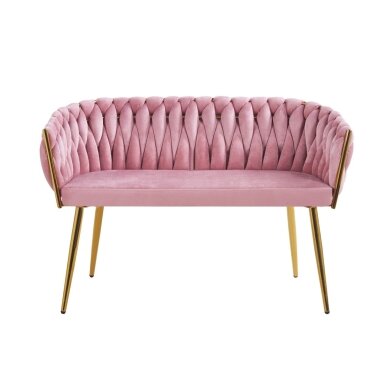 Sofa aksomas (rožinė) 1 Sofa aksomas (rožinė) 1