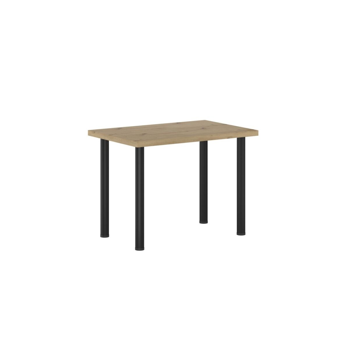 Stalas (amatininko ąžuolas + kojos I juodas mat) 67x101