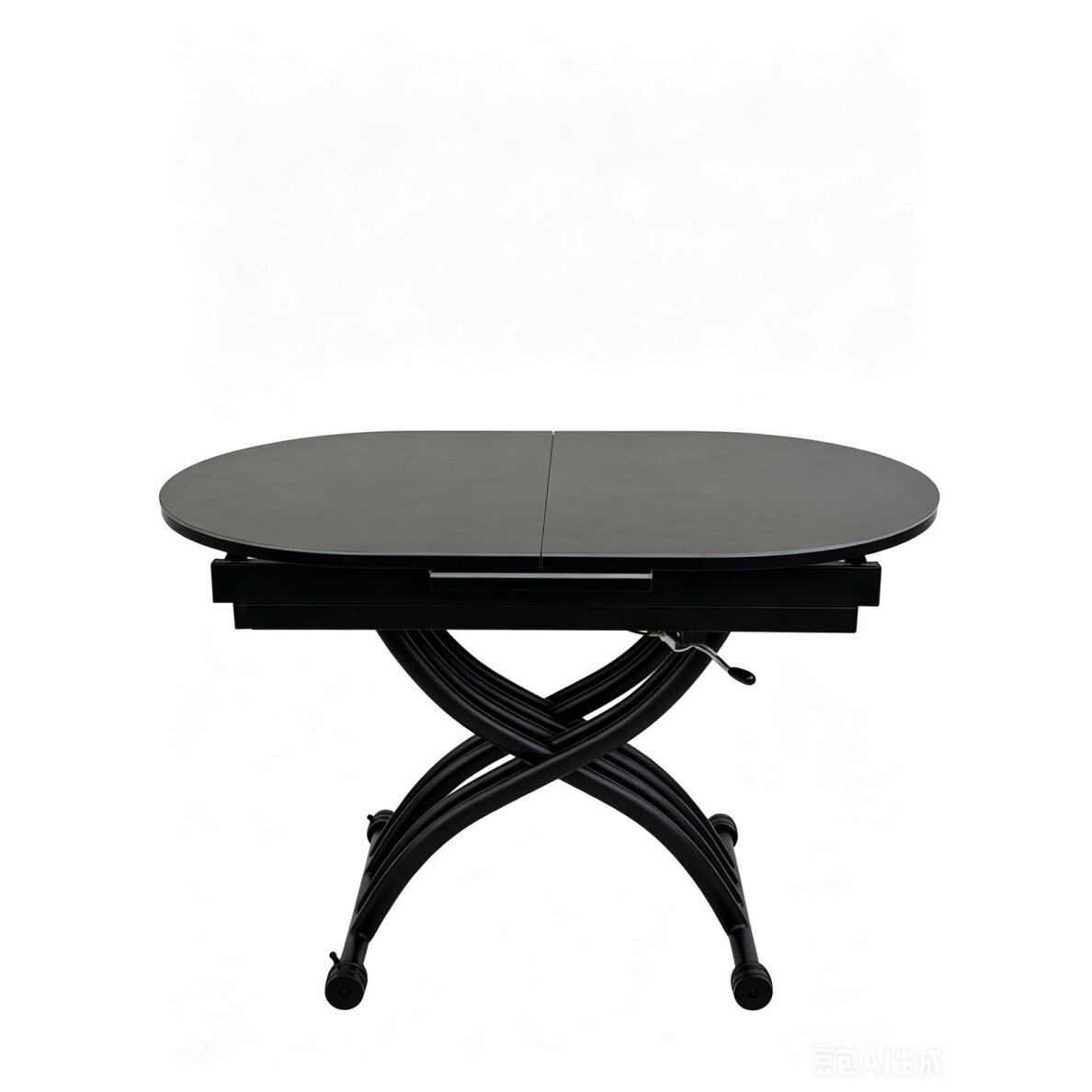 Stalas transformeris BREMEN 120-150x75 cm, tamsiai pilka 1 Stalas transformeris BREMEN 120-150x75 cm, tamsiai pilka 1