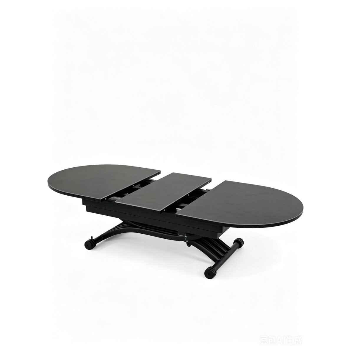 Stalas transformeris BREMEN 120-150x75 cm, tamsiai pilka 5 Stalas transformeris BREMEN 120-150x75 cm, tamsiai pilka 5