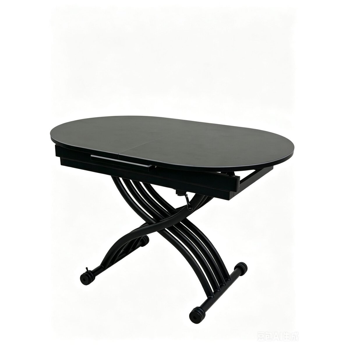 Stalas transformeris BREMEN 120-150x75 cm, tamsiai pilka Stalas transformeris BREMEN 120-150x75 cm, tamsiai pilka