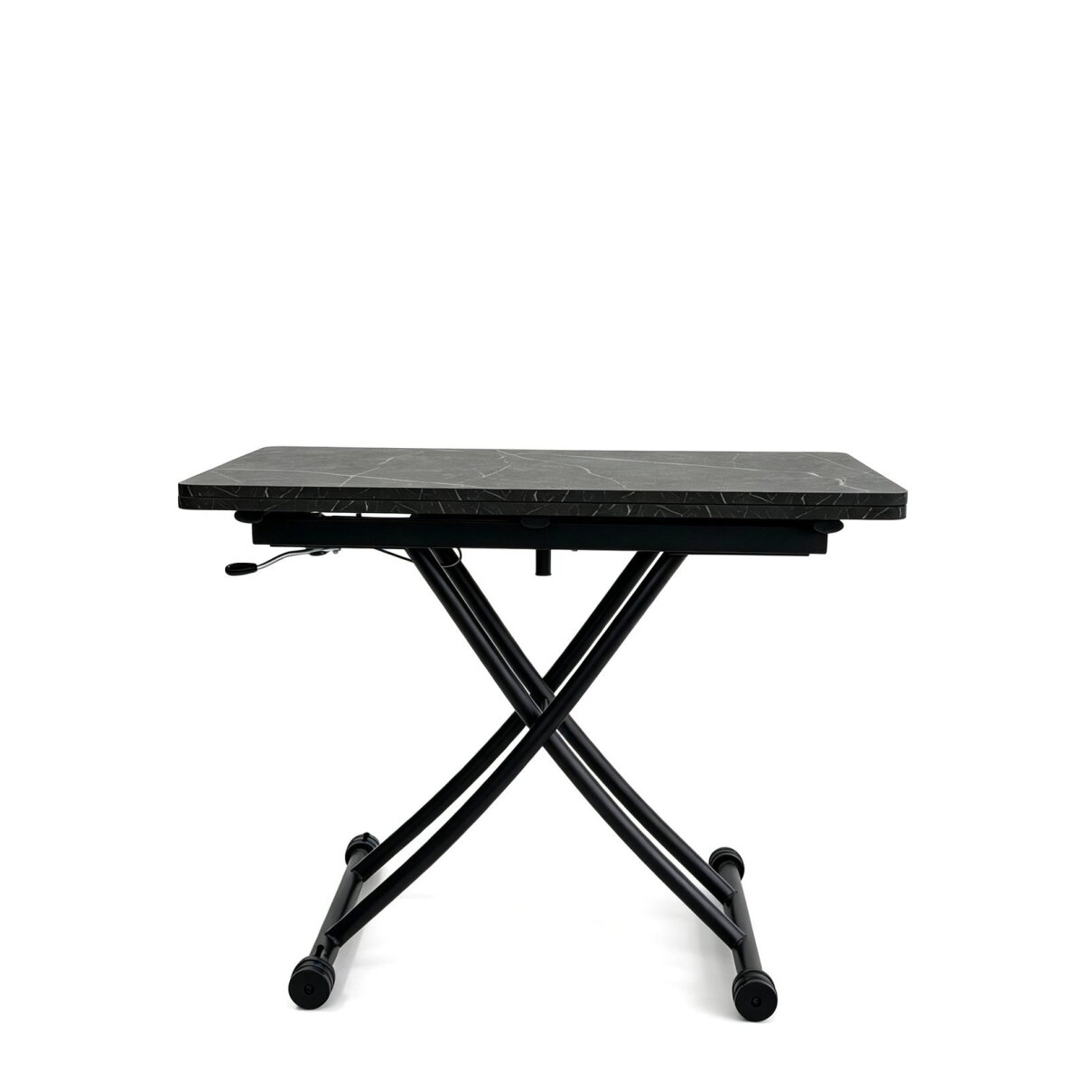 Stalas transformeris ULM 100x57-114 cm, juoda su auksu 1 Stalas transformeris ULM 100x57-114 cm, juoda su auksu 1