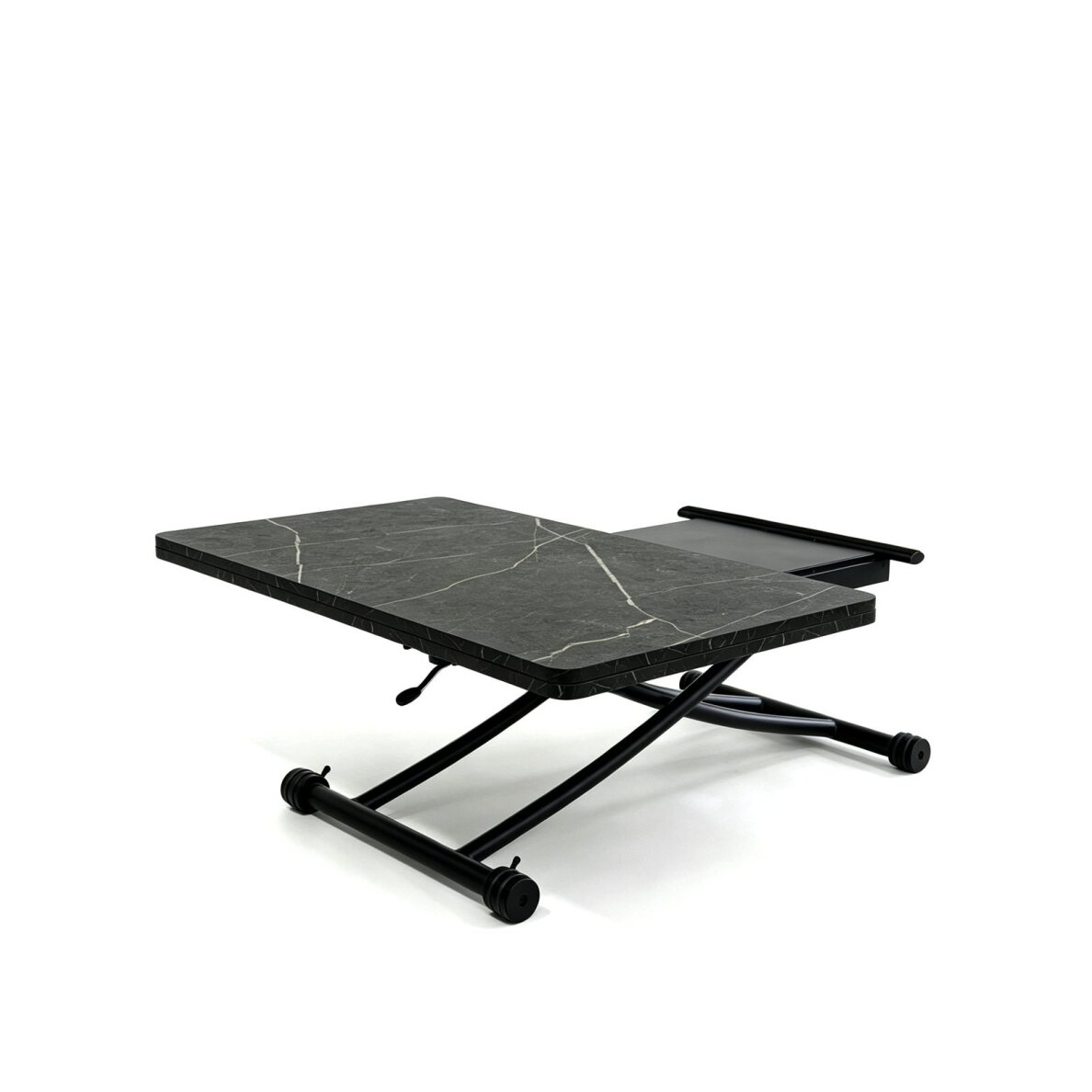 Stalas transformeris ULM 100x57-114 cm, juoda su auksu 3 Stalas transformeris ULM 100x57-114 cm, juoda su auksu 3