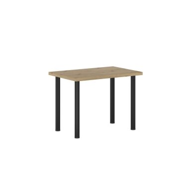 Stalas (amatininko ąžuolas + kojos I juodas mat) 67x101