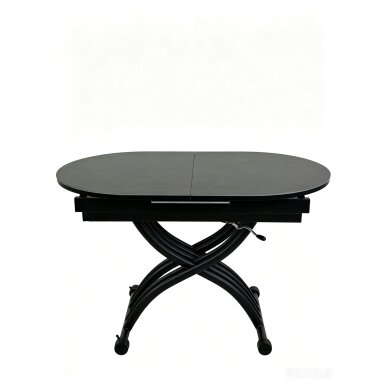 Stalas transformeris BREMEN 120-150x75 cm, tamsiai pilka