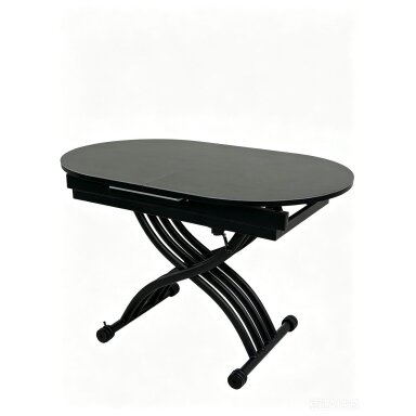 Stalas transformeris BREMEN 120-150x75 cm, tamsiai pilka