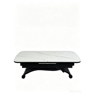 Stalas transformeris MILAN 120-150x75 cm, matinė balta