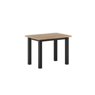 Stalas (auksinis amatininko ąžuolas/juodas) 70x100 Stalas (auksinis amatininko ąžuolas/juodas) 70x100
