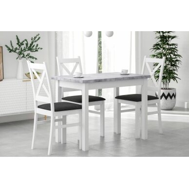 Stalas (betonas/baltas) 70x100 3