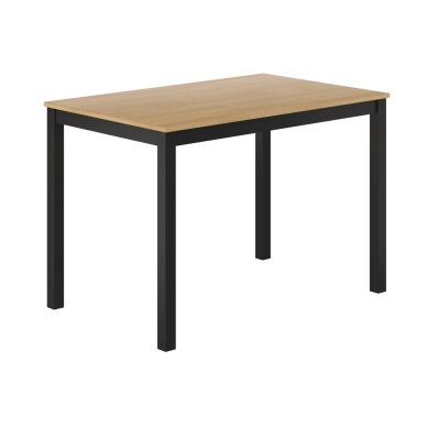 Stalas drewniany 70x110 - natūralus ąžuolas + juodas Stalas drewniany 70x110 - natūralus ąžuolas + juodas