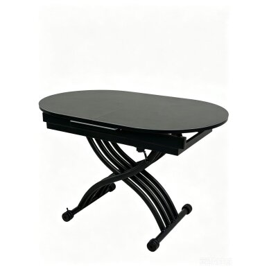 Stalas transformeris BREMEN 120-150x75 cm, tamsiai pilka