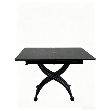 Stalas transformeris NANT 100x57-114 cm, matinė juoda