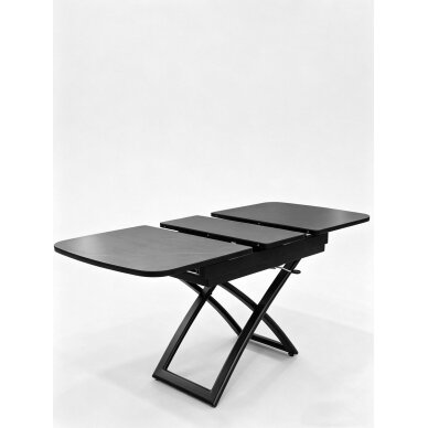 Stalas transformeris SPLIT 120-150x75 cm, matinė juoda 2