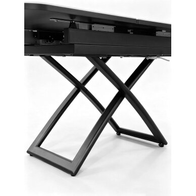 Stalas transformeris SPLIT 120-150x75 cm, matinė juoda 6