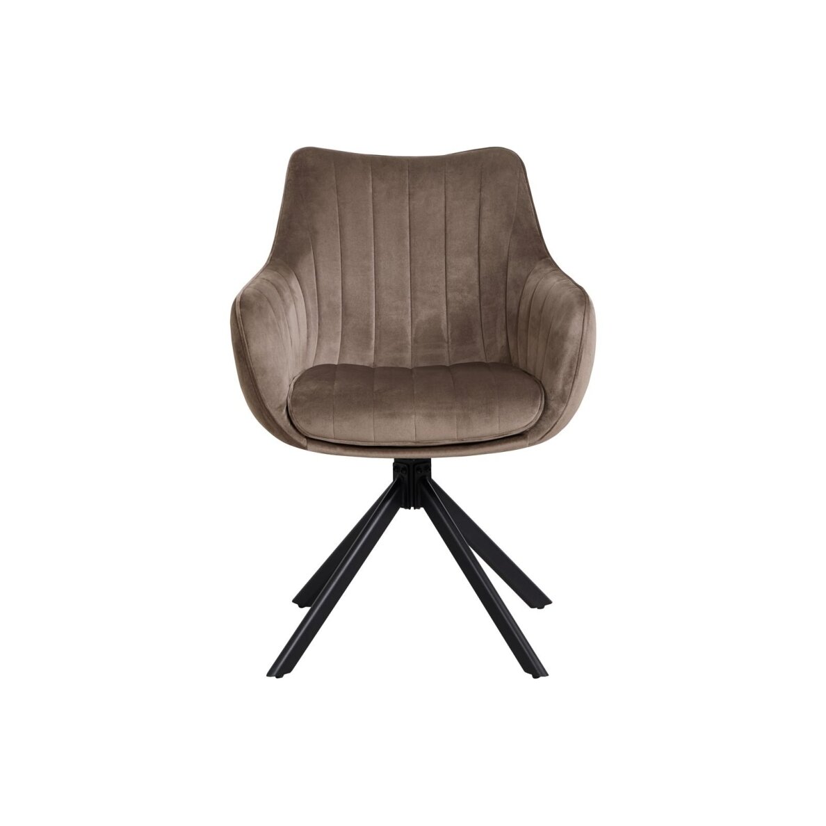 Sukama kėdė su porankiais ASTON VELVET, ruda, veliūrinė Sukama kėdė su porankiais ASTON VELVET, ruda, veliūrinė