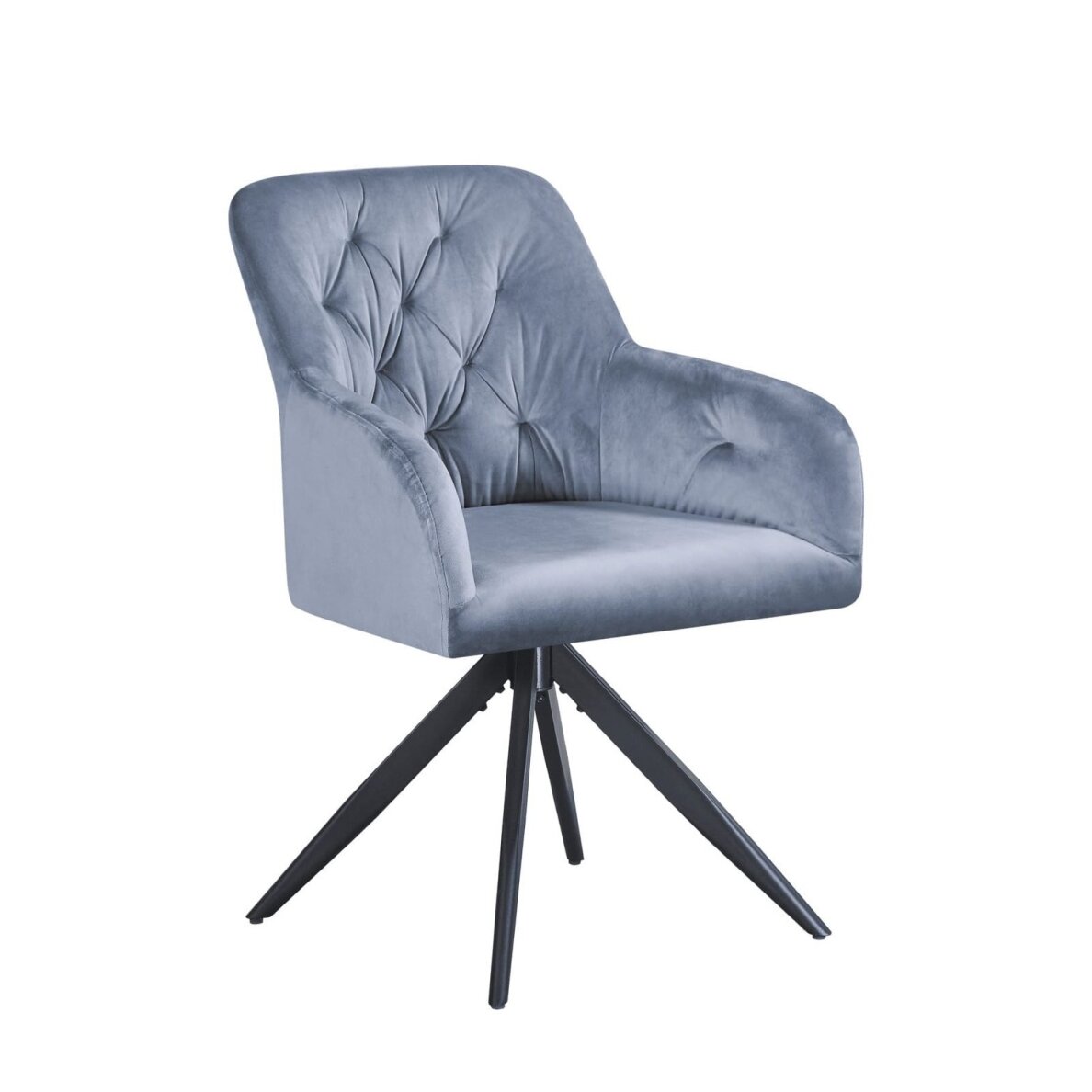 Sukama kėdė su porankiais MAX, šviesiai mėlyna, veliūrinė Sukama kėdė su porankiais MAX, šviesiai mėlyna, veliūrinė