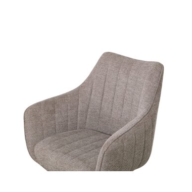 Sukama kėdė su porankiais ASTON, pilkai ruda (taupe), rogožka 4 Sukama kėdė su porankiais ASTON, pilkai ruda (taupe), rogožka 4