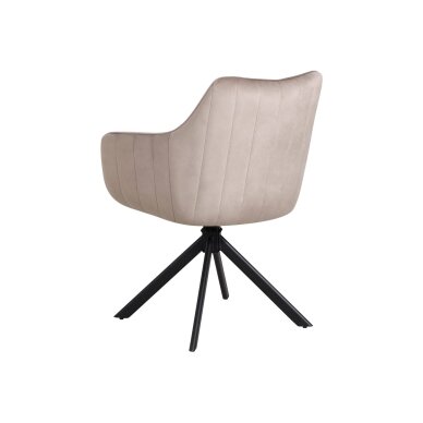 Sukama kėdė su porankiais ASTON VELVET, pilkai ruda (taupe), veliūrinė 3 Sukama kėdė su porankiais ASTON VELVET, pilkai ruda (taupe), veliūrinė 3