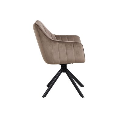 Sukama kėdė su porankiais ASTON VELVET, ruda, veliūrinė 3 Sukama kėdė su porankiais ASTON VELVET, ruda, veliūrinė 3